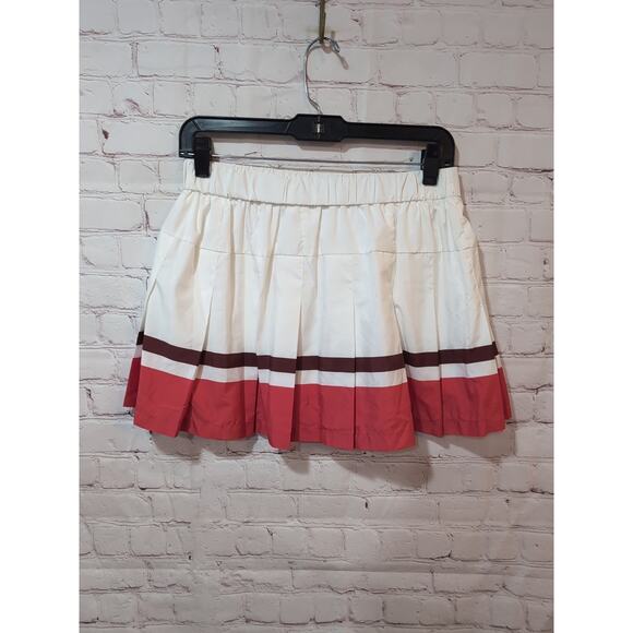Free People Movement Check Out My Topspin Tennis Skort White Sz M Pickleball - Picture 5 of 7